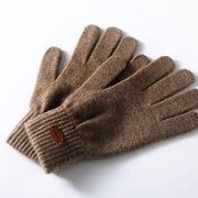 Pure cashmere knitted finger gloves, view 7 - MRSLM