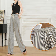 Women's wide leg striped pants - MRSLM