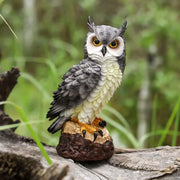 resin owl sculpture, view 4 - MRSLM