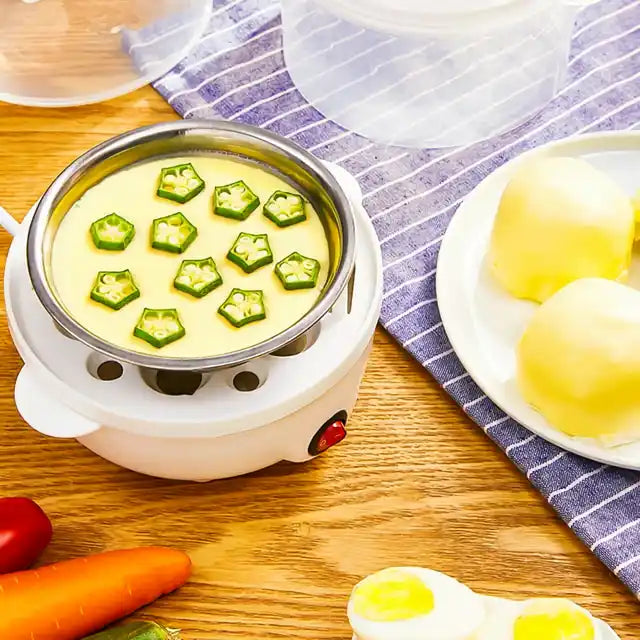 double layer electric egg cooker, view 4 - MRSLM