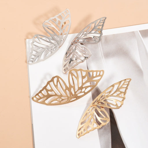 angel wing butterfly stud earrings for women - MRSLM
