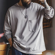 men's long-sleeved cotton t-shirt - MRSLM