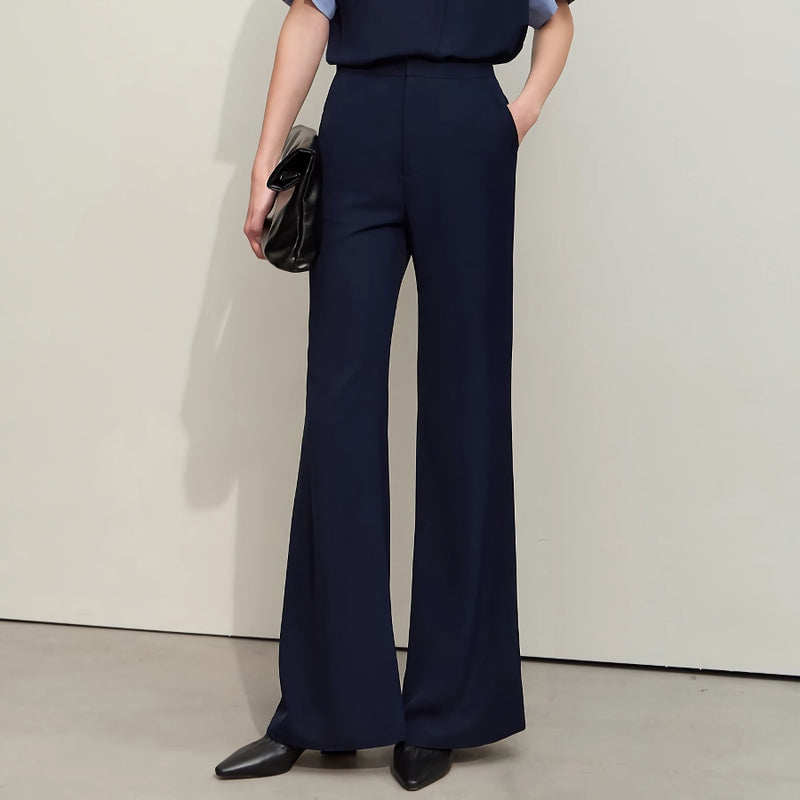 Women's chiffon shirt and wide-leg pants set - MRSLM