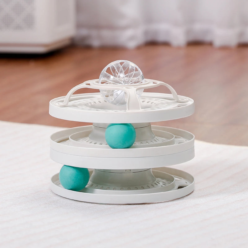 cat toy round tower, view 5 - MRSLM