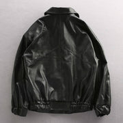Loose double-breasted motorcycle jacket, view 6 - MRSLM