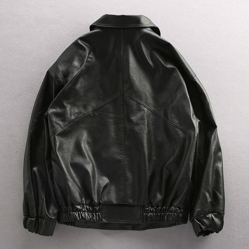 Loose double-breasted motorcycle jacket, view 6 - MRSLM