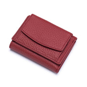 leather mini short wallet for women, view 4 - MRSLM
