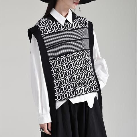 Black knit vintage vest - MRSLM