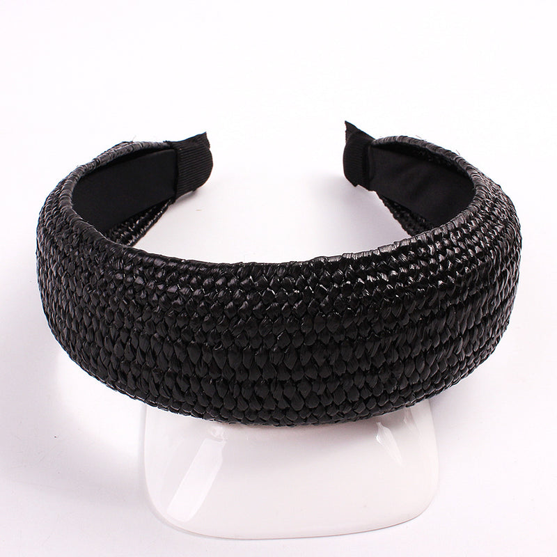 solid color knotted headband, view 5 - MRSLM
