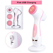3-in-1 sonic facial cleansing brush, view 2 - MRSLM