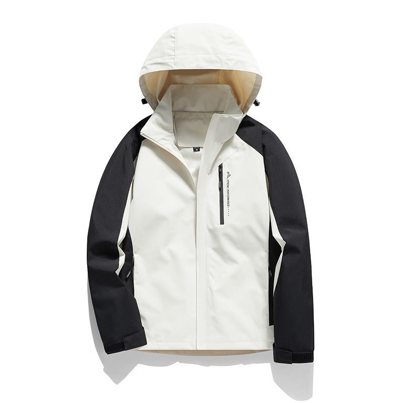removable waterproof windproof hooded jacket, view 11 - MRSLM