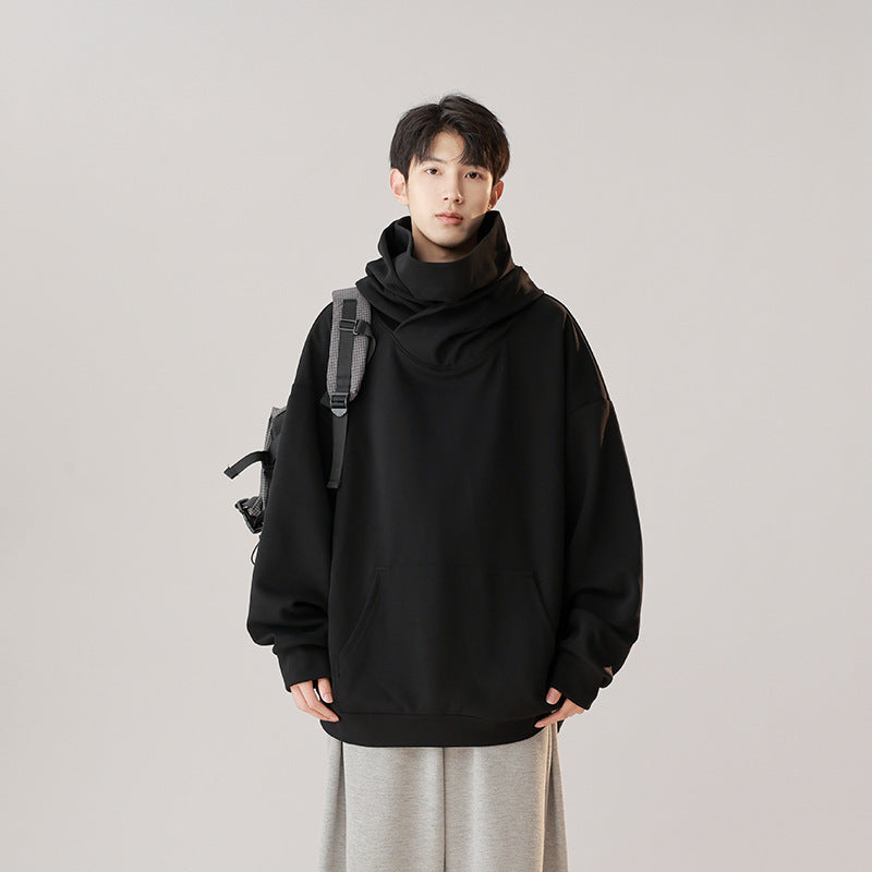hooded turtleneck workwear sweater, view 8 - MRSLM