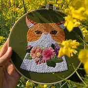 diy cat embroidery starter kit, view 12 - MRSLM