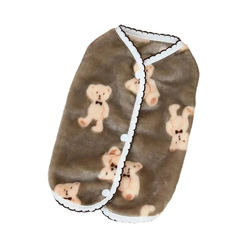 luxury fleece dog vest, view 3 - MRSLM