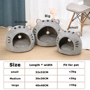 cozy cat bed cave, view 6 - MRSLM