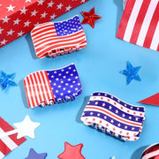 american flag claw hair clips set, view 6 - MRSLM