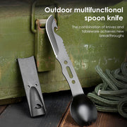multifunctional camping spoon fork cutter, view 3 - MRSLM