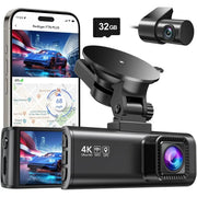 4k dual dash cam front and rear, view 2 - MRSLM