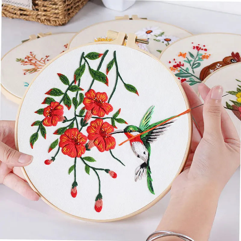mushroom embroidery kit, view 6 - MRSLM