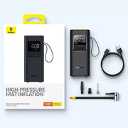 Portable wireless car air pump, view 2 - MRSLM