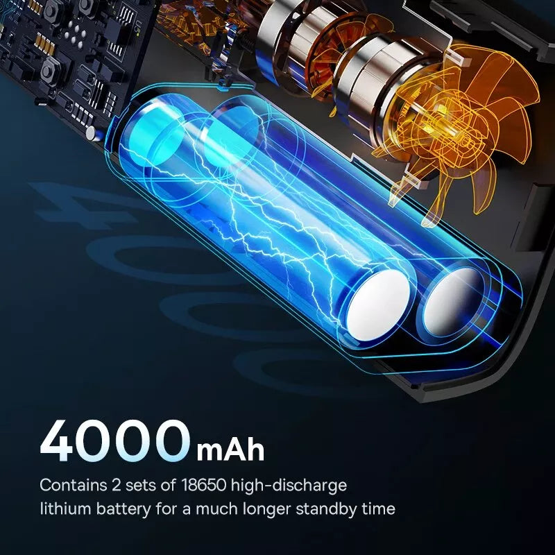 Portable wireless car air pump, view 5 - MRSLM