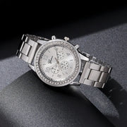 diamond rose gold women's quartz watch, view 5 - MRSLM