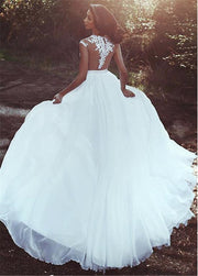 Elegant long lace banquet dress, view 3 - MRSLM