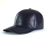 genuine leather baseball cap, view 9 - MRSLM