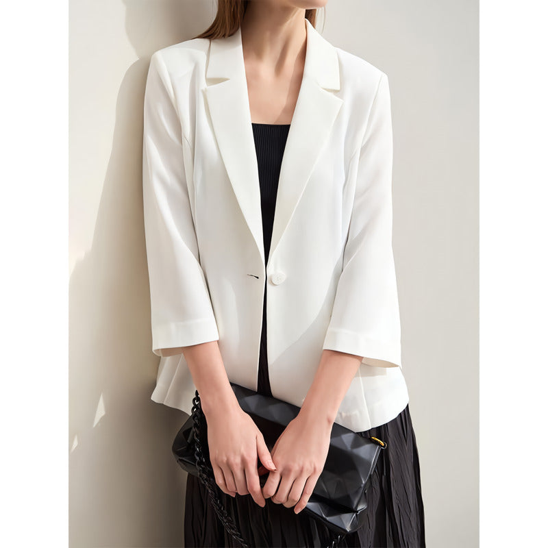 minimalist women's blazer, view 3 - MRSLM