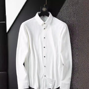 thin slim fit business casual shirt - MRSLM