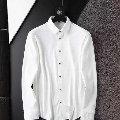 thin slim fit business casual shirt - MRSLM