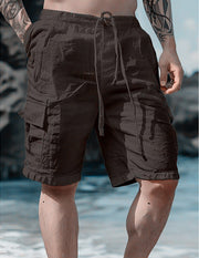 drawstring beach shorts, view 6 - MRSLM