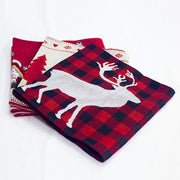 Embroidered Christmas table runner, view 4 - MRSLM
