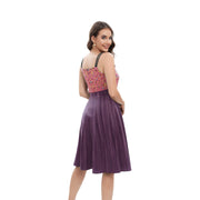 Women's pleated suspender dress, view 5 - MRSLM