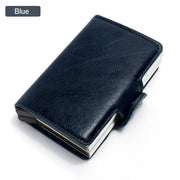 Men's RFID card holder wallet with money clip, view 10 - MRSLM