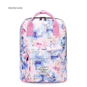 printed laptop backpack, view 4 - MRSLM