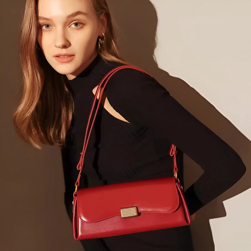 vintage leather shoulder bag, view 8 - MRSLM