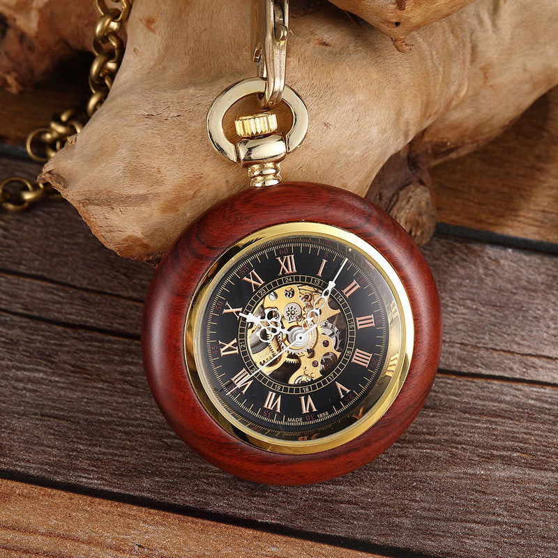 retro mechanical pocket watch, view 5 - MRSLM