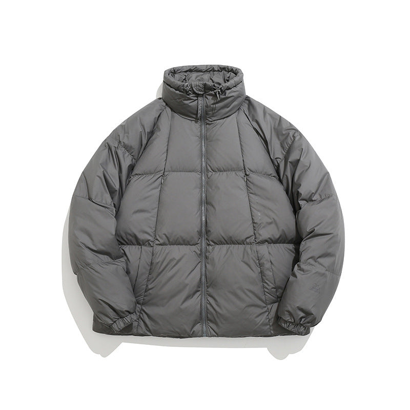 unisex stand-up collar down jacket, view 8 - MRSLM