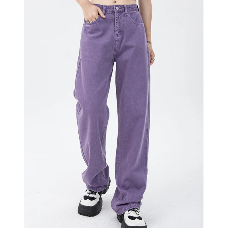 vintage purple high waist jeans, view 4 - MRSLM