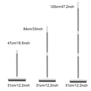 Rubber broom and carpet rake with squeegee, view 6 - MRSLM