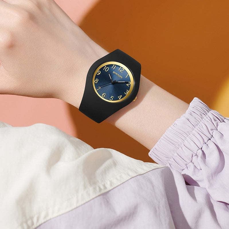 student silicone strap watch, view 2 - MRSLM