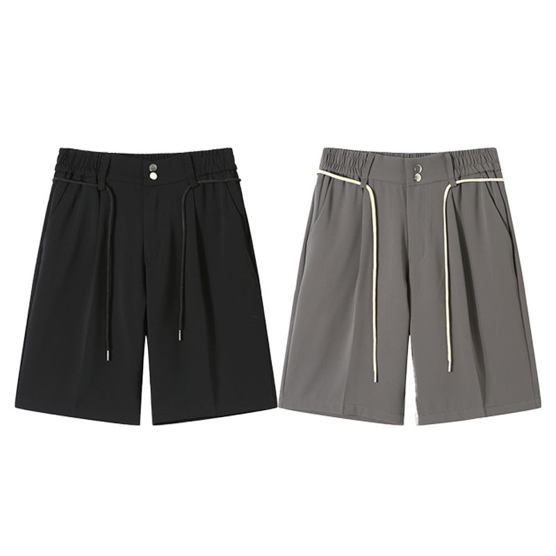 straight loose casual shorts, view 4 - MRSLM