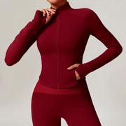 slim fit zipper workout jacket - MRSLM