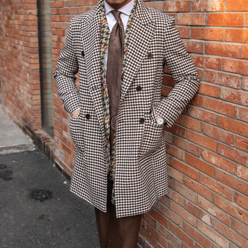 thick houndstooth vintage coat - MRSLM