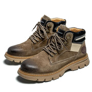 men's tooling suede ankle boots, view 3 - MRSLM
