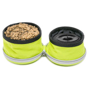 collapsible double dog bowl, view 6 - MRSLM