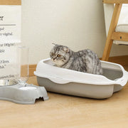 semi-closed spatter-proof cat litter box, view 5 - MRSLM