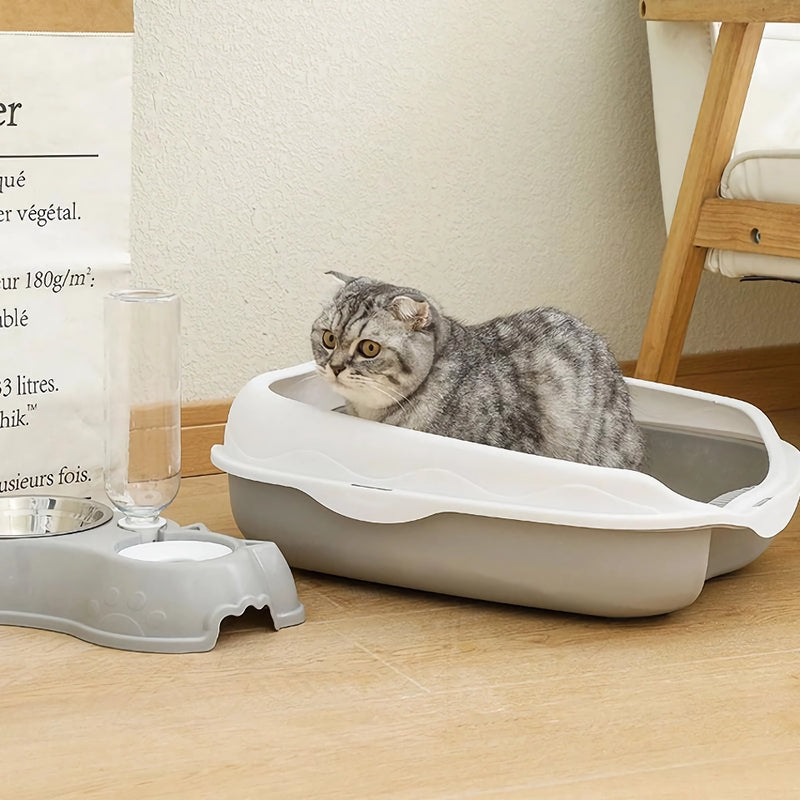 semi-closed spatter-proof cat litter box, view 5 - MRSLM