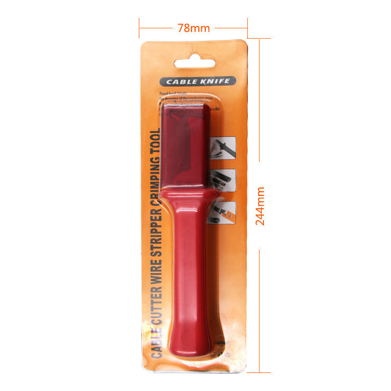 red manual wire stripper, view 6 - MRSLM